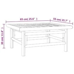 VidaXL - Tuintafel - Bruin - Bamboe - 65x55x30 Cm 15 VidaXL - Tuintafel - Bruin - Bamboe - 65x55x30 Cm -Meubelpromotie cbb8f228cf2e4bc7be8a4fcd5c357802