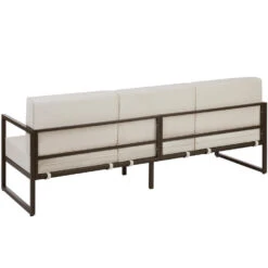 Tectake - Tuin-loungebank Comosa, 3-zits, XXL Kussens, Bruin / Beige 14 Tectake - Tuin-loungebank Comosa, 3-zits, XXL Kussens, Bruin / Beige -Meubelpromotie cbd39d521d6141c7b614815783572a4e