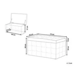 MICHIGAN - Ottomaan - Bruin - Fluweel -Meubelpromotie cd2defedb4084bf8ad4e4c381656757b