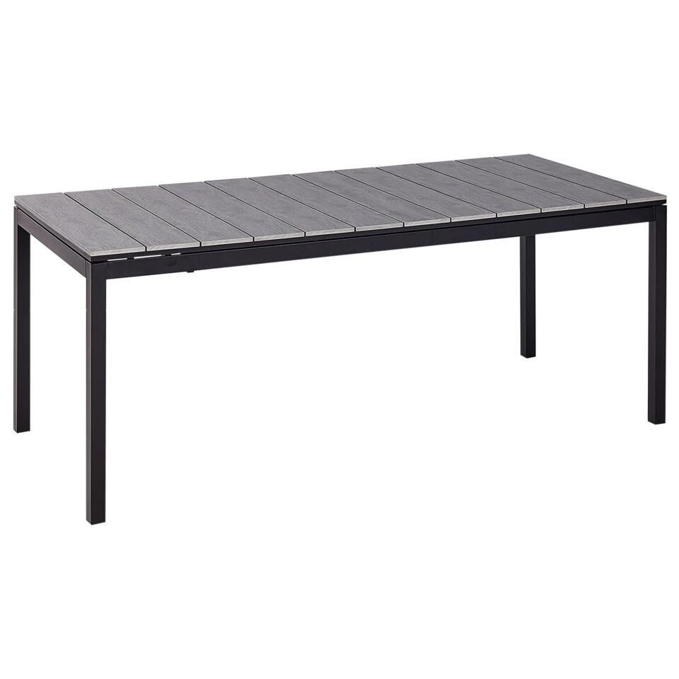 TOFANE - Eettafel Uitschuifbaar - Grijs - 198/248 X 90 - Aluminium 11 TOFANE - Eettafel Uitschuifbaar - Grijs - 198/248 X 90 - Aluminium - Afbeelding 9