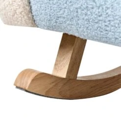 SKARE - Schommelstoel Voor Kinderen - Lichtblauw - Bouclé -Meubelpromotie ce31207b7a1e4011b2eeed329a36199c