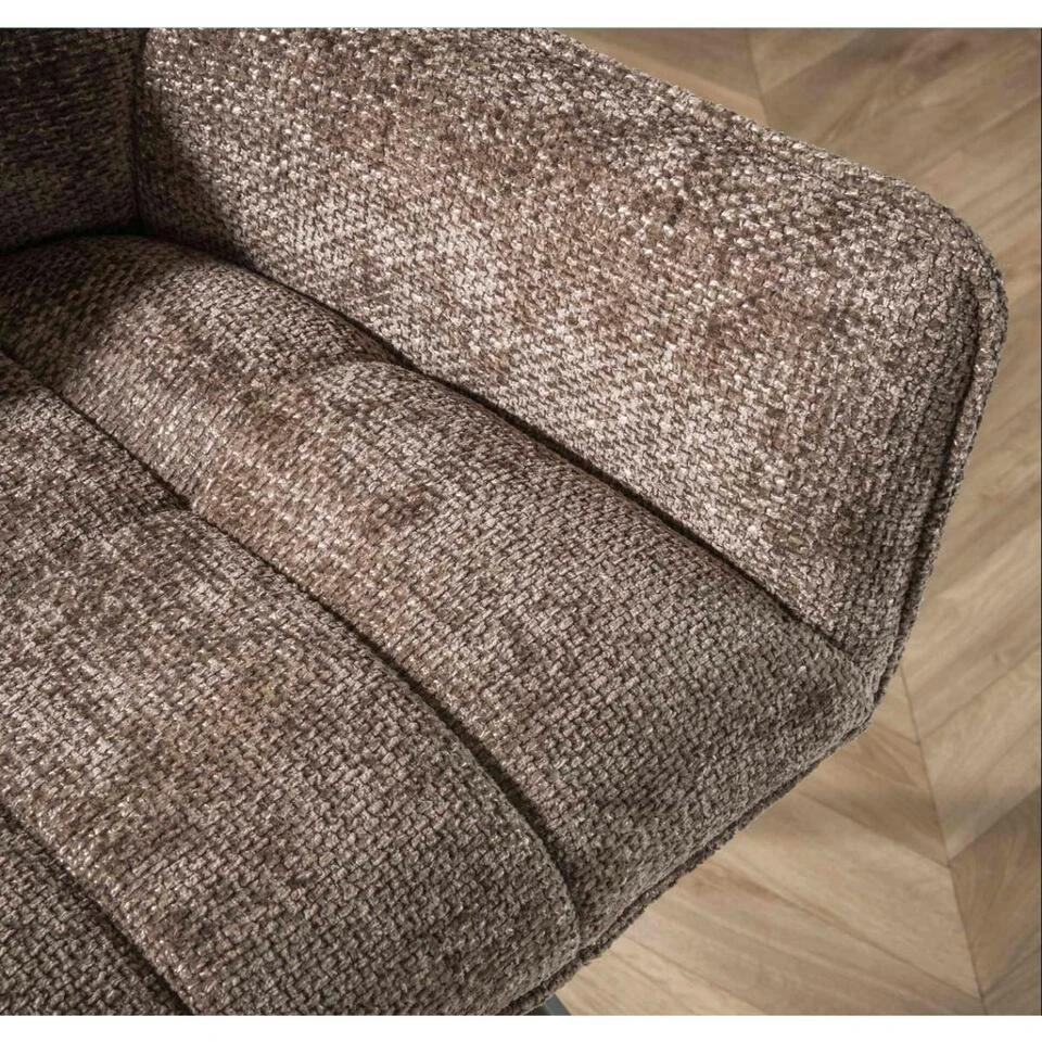 Fraaai - Diego Eetkamerbank Geweven 188 Cm - Taupe 5 Fraaai - Diego Eetkamerbank Geweven 188 Cm - Taupe - Afbeelding 3