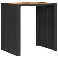 VidaXL - Tuinbartafel - Zwart - Poly Rattan - 105 X 80 X 110 Cm -Meubelpromotie cec29079d99548d78b153924b0c23f32