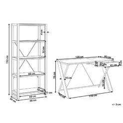 Beliani JENKS/HAMDEN - Wit Spaanplaat, Vezelplaat -Meubelpromotie cf783579933c4378baefcd79e12bb6fe