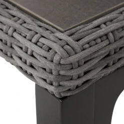 Tectake Wicker Bartafel Kutina 96x65x100cm, Grijs -Meubelpromotie cfa2157c0fc443e291d73a68d9a7b15f