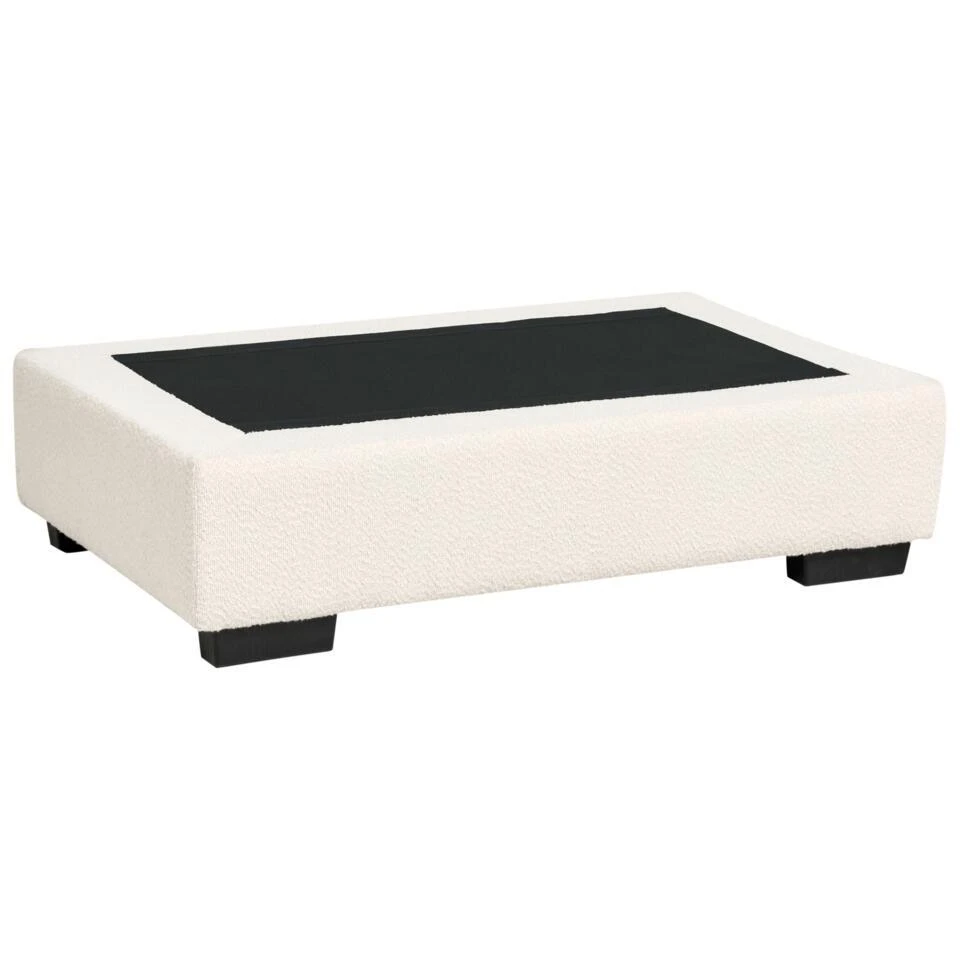 KOLDING - Ottomaan - Lichtbeige - Bouclé 9 KOLDING - Ottomaan - Lichtbeige - Bouclé - Afbeelding 7