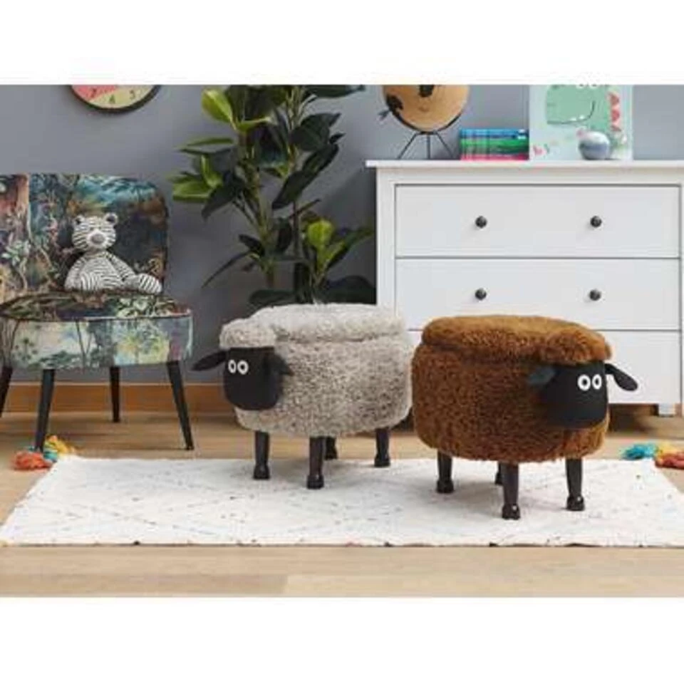 SHEEP - Hocker - Grijs - Polyester 16 SHEEP - Hocker - Grijs - Polyester - Afbeelding 14