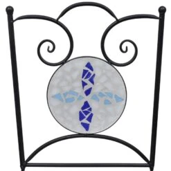 VidaXL Bistrostoelen Inklapbaar 2 St Keramiek Blauw En Wit 9 VidaXL Bistrostoelen Inklapbaar 2 St Keramiek Blauw En Wit -Meubelpromotie d04a9350bb2643faaf59fb16731743b7