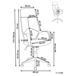 DELIGHT - Bureaustoel - Bruin/Wit - Polyester 13 DELIGHT - Bureaustoel - Bruin/Wit - Polyester -Meubelpromotie d09f64e7793f4d01a454f7ac68dc5fcb