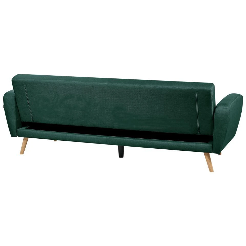 FLORLI - Slaapbank 3-zits - Groen - Polyester 11 FLORLI - Slaapbank 3-zits - Groen - Polyester - Afbeelding 9