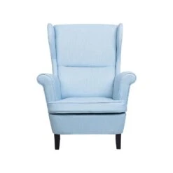 Beliani Oorfauteuil ABSON - Blauw Polyester -Meubelpromotie d54bfbe14251420090d6573460325511