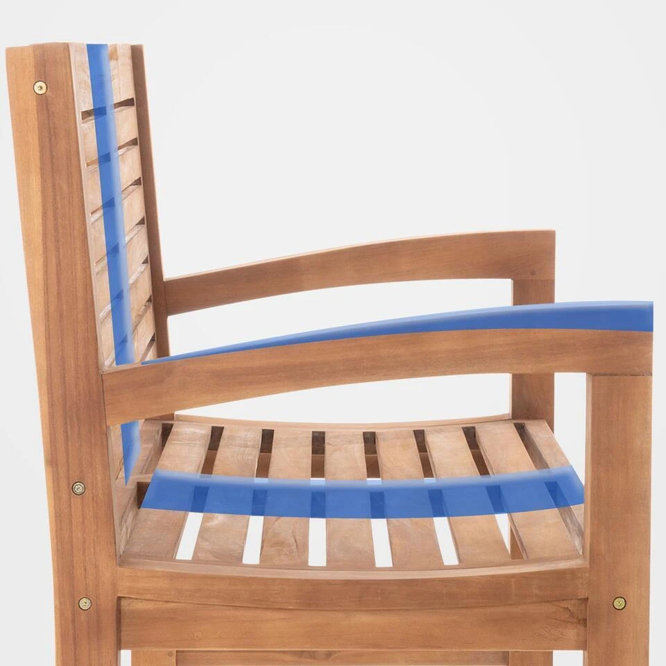 CLP Teakbank Halden 180 Cm 8 CLP Teakbank Halden 180 Cm - Afbeelding 6