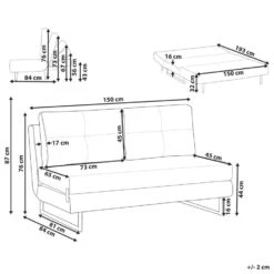 JERSLEV - 3-zits Slaapbank - Off-white - Bouclé -Meubelpromotie d679e324aade47888cff1bda9dc7976a 2
