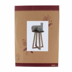 Merkloos Tendance Bijzet Krukje - Donkerbruin - Acacia Hout - D30 X H43 Cm -Meubelpromotie d72e122eb38f4d138a61bfd6b910dfd3