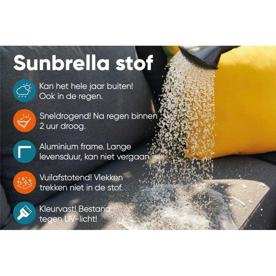 Malaga/Cuba - Hoekbank Loungeset Chaise Longue - Lichtgrijs 4 Malaga/Cuba - Hoekbank Loungeset Chaise Longue - Lichtgrijs - Afbeelding 2