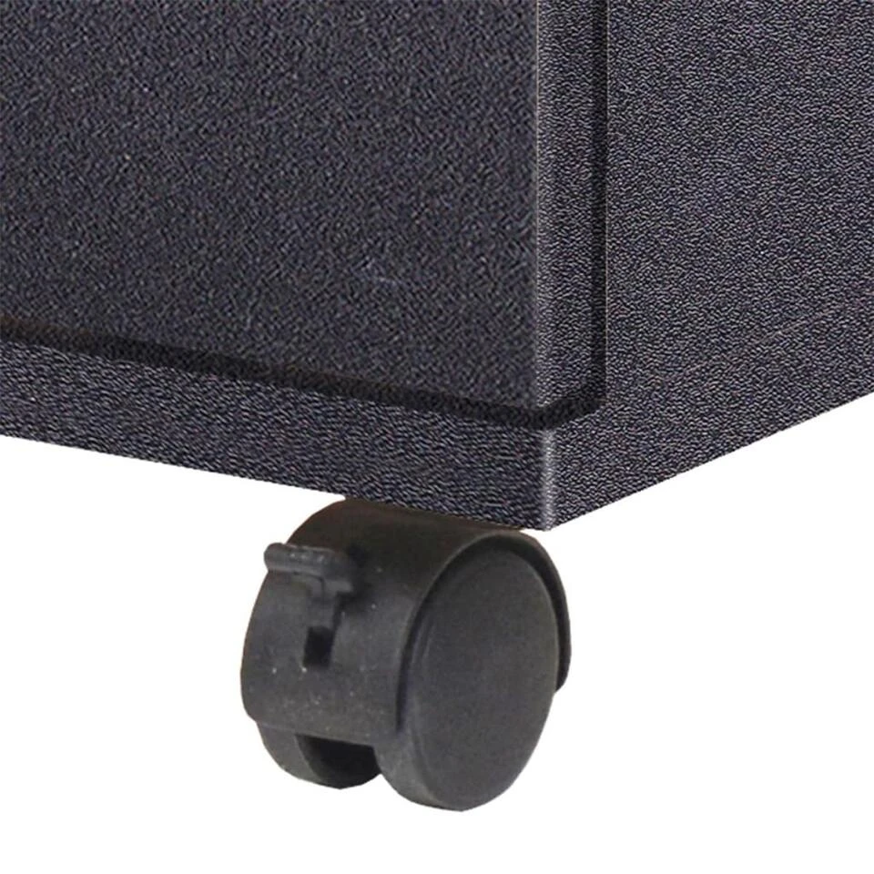 VidaXL Ladekast 33x45x60 Cm Zwart 6 VidaXL Ladekast 33x45x60 Cm Zwart - Afbeelding 4