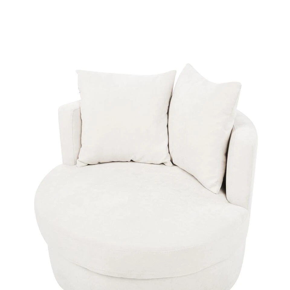 DALBY - Fauteuil - Lichtbeige - Stof 9 DALBY - Fauteuil - Lichtbeige - Stof - Afbeelding 7