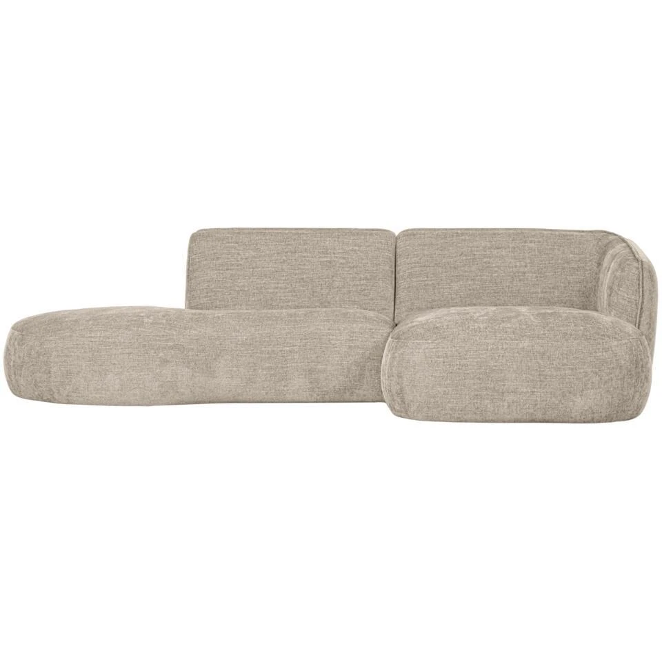 WOOOD Polly Chaise Longue - Polyester - Zand - 71x258x105/150 5 WOOOD Polly Chaise Longue - Polyester - Zand - 71x258x105/150 - Afbeelding 3
