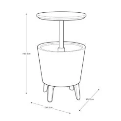 Keter Coolbar Partytafel - 49.5x49.5x57cm - Groen 17 Keter Coolbar Partytafel - 49.5x49.5x57cm - Groen -Meubelpromotie dc896866415e4a1b97a94a9032b41b6a