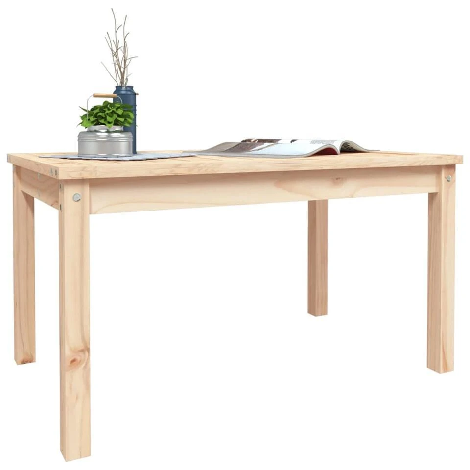 VidaXL - Salontafel Rechthoekig - Naturel - Massief Grenenhout - 82,5x50,5x45 Cm 6 VidaXL - Salontafel Rechthoekig - Naturel - Massief Grenenhout - 82,5x50,5x45 Cm - Afbeelding 4