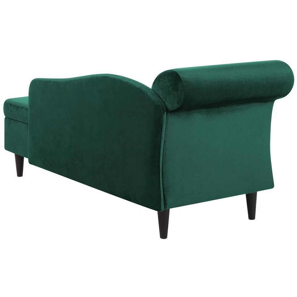 LUIRO - Chaise Longue - Groen - Linkerzijde - Fluweel 10 LUIRO - Chaise Longue - Groen - Linkerzijde - Fluweel - Afbeelding 8