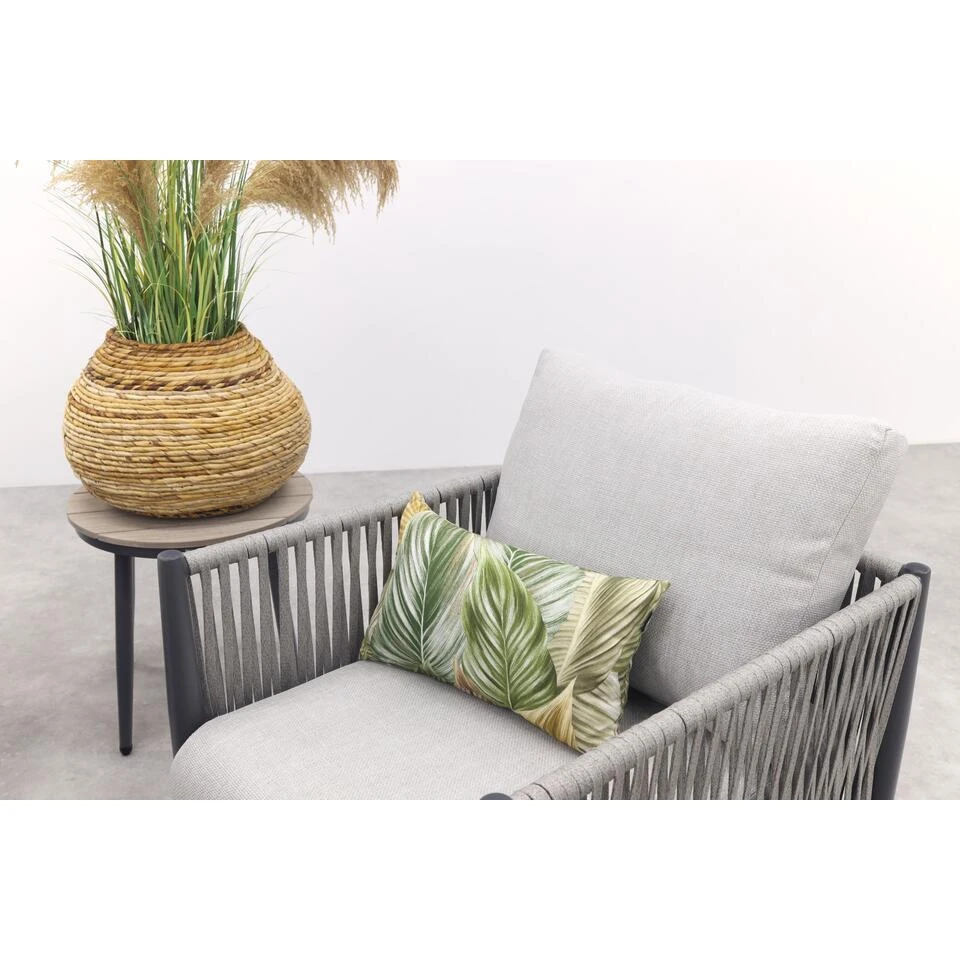 GI Diamo/Cyprus Verstelbare Stoel/bank Lounge-diningset - Carbon Black/Zand 15 GI Diamo/Cyprus Verstelbare Stoel/bank Lounge-diningset - Carbon Black/Zand - Afbeelding 13