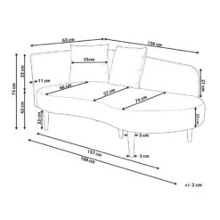 CHAUMONT - Chaise Longue - Roze - Rechterzijde - Fluweel -Meubelpromotie de4c44bbecf04714877c2e7a43282e06