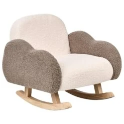 SKARE - Schommelstoel Voor Kinderen - Beige - Bouclé 16 SKARE - Schommelstoel Voor Kinderen - Beige - Bouclé -Meubelpromotie e094d70ae7e94ac793736ed624a0ade1