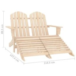 VidaXL - Tuinstoel 2-zits Adirondack - Bruin - Hout - Met Voetenban 17 VidaXL - Tuinstoel 2-zits Adirondack - Bruin - Hout - Met Voetenban -Meubelpromotie e0a93ded2ccf41cb8f03cda7061d45c7