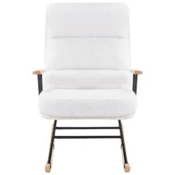 ESKELIN - Schommelstoel - Off-white - Bouclé -Meubelpromotie e1f6fa99b0e241239f7ecf05ad3252ca