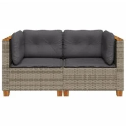 VidaXL - Tuinbank - Grijs - Poly Rattan - 2 Stuks 14 VidaXL - Tuinbank - Grijs - Poly Rattan - 2 Stuks -Meubelpromotie e2629a246bb44e54b27fe5f72ab08a97