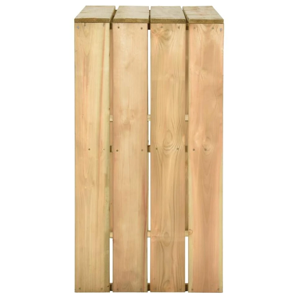VidaXL - Bartafel - Bruin - Grenenhout - 100 X 60 X 110 Cm 5 VidaXL - Bartafel - Bruin - Grenenhout - 100 X 60 X 110 Cm - Afbeelding 3