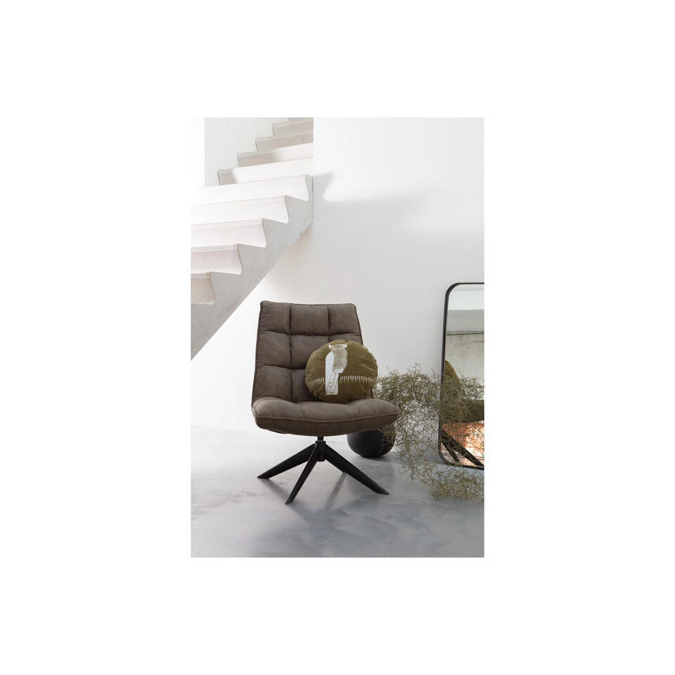 WOOOD Jouke Draaifauteuil - Kunstleer - Groen - 97x70x85 12 WOOOD Jouke Draaifauteuil - Kunstleer - Groen - 97x70x85 - Afbeelding 10