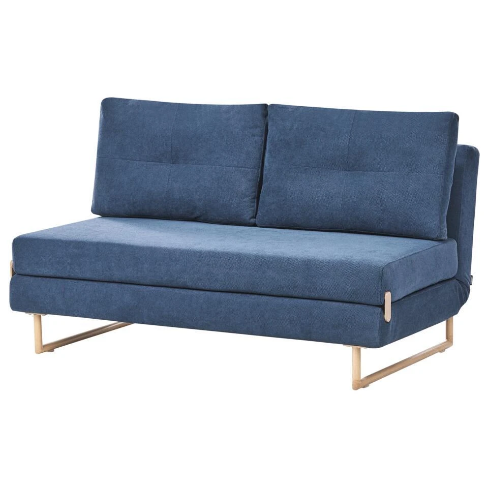 JERSLEV - 3-zits Slaapbank - Blauw - Stof 7 JERSLEV - 3-zits Slaapbank - Blauw - Stof - Afbeelding 5