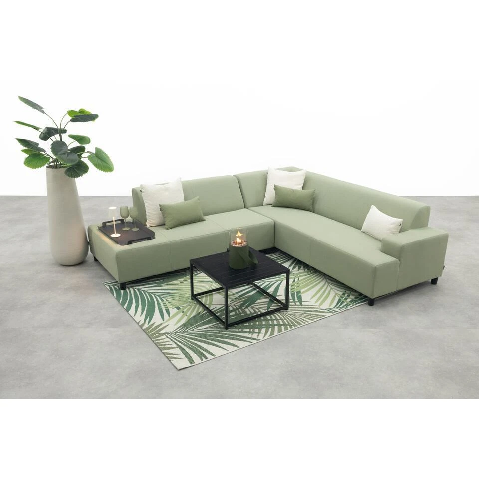 VDG Malaga/Toronto - Hoekbank Loungeset Chaise Longue - Green 6 VDG Malaga/Toronto - Hoekbank Loungeset Chaise Longue - Green - Afbeelding 4