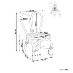 DESIMI - Kinderstoel - Paars - Rotan -Meubelpromotie e502f45b17344831be61b5f99cd390c0 1