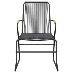 VidaXL - Tuinstoelen - Zwart - PVC - 2 Stuks - 58x59x85,5 Cm 13 VidaXL - Tuinstoelen - Zwart - PVC - 2 Stuks - 58x59x85,5 Cm -Meubelpromotie e60deca7910243b88eb39982e5786434