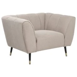 ORSTA - Fauteuil - Taupe - Polyester -Meubelpromotie e65c6a9a933e4c07888601a2bdf5d4ed