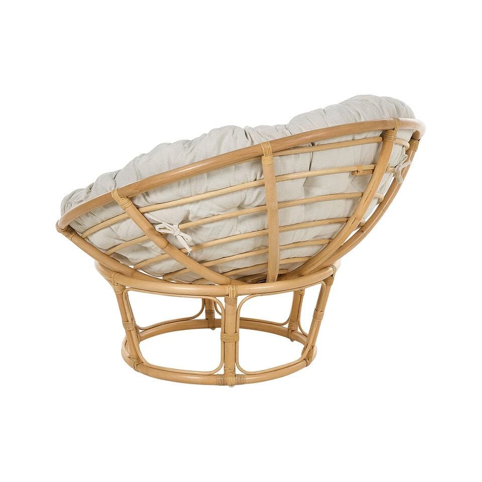 SALVO - Fauteuil Set Van 2 - Lichtbeige - Rotan 8 SALVO - Fauteuil Set Van 2 - Lichtbeige - Rotan - Afbeelding 6