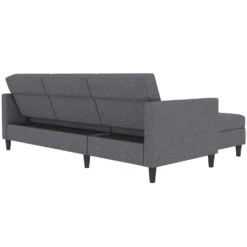 Hartford - 3-zits Hoekslaapbank In Grijs Stof -Meubelpromotie e67374590f89441d9ef74e882246a3bd