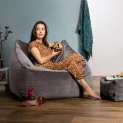 Icon Zitzak En Poef Natalia - Fluwelen Zitzak - Houtskool 11 Icon Zitzak En Poef Natalia - Fluwelen Zitzak - Houtskool -Meubelpromotie e74eb28a2d84402c8143528c1a40b964