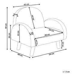 OMBO - Kinderfauteuil - Lichtblauw - Bouclé 15 OMBO - Kinderfauteuil - Lichtblauw - Bouclé -Meubelpromotie e7d0ad692508499580c262787b46b031