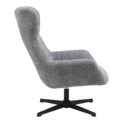 Fauteuil Draaibaar - Donkergrijs Stof - 89x80x101cm - Bescia 15 Fauteuil Draaibaar - Donkergrijs Stof - 89x80x101cm - Bescia -Meubelpromotie e7dde9ddbc6c456e952cc60e750c7929