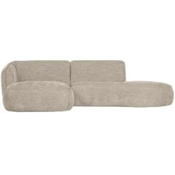 WOOOD Polly Chaise Longue - Polyester - Zand - 71x258x150/105 9 WOOOD Polly Chaise Longue - Polyester - Zand - 71x258x150/105 -Meubelpromotie eacedcc382f94cf9b94e379826dfedd2