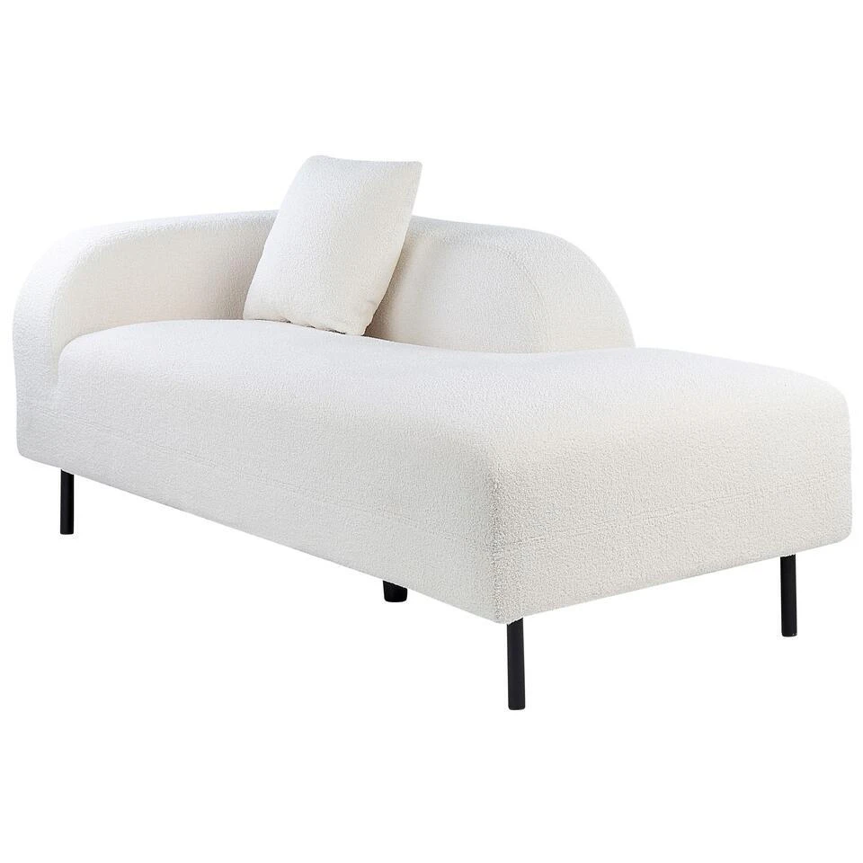 LE CRAU - Chaise Longue - Wit - Linkerzijde - Polyester 8 LE CRAU - Chaise Longue - Wit - Linkerzijde - Polyester - Afbeelding 6