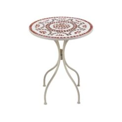 SPELLO - Tuintafel - Wit - Metaal 14 SPELLO - Tuintafel - Wit - Metaal -Meubelpromotie ed7c57361c2e44bf95ee3aa3f000ba07