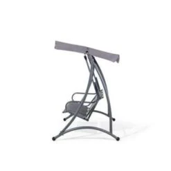 Beliani Schommelbank BOGART - Grijs Polyester 8 Beliani Schommelbank BOGART - Grijs Polyester -Meubelpromotie ede776bafefc4a2180f78beb78708aa6