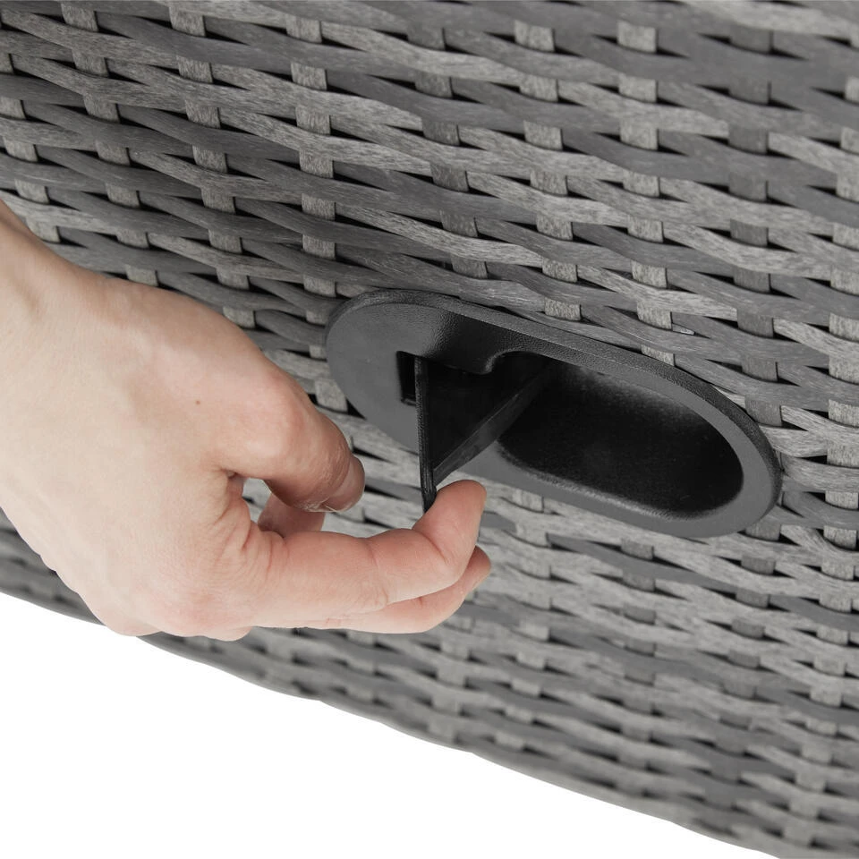 Tectake Wicker Fauteuil Pescara Met Aluminium Frame, Rugleuning Verstelbaar 11 Tectake Wicker Fauteuil Pescara Met Aluminium Frame, Rugleuning Verstelbaar - Afbeelding 9