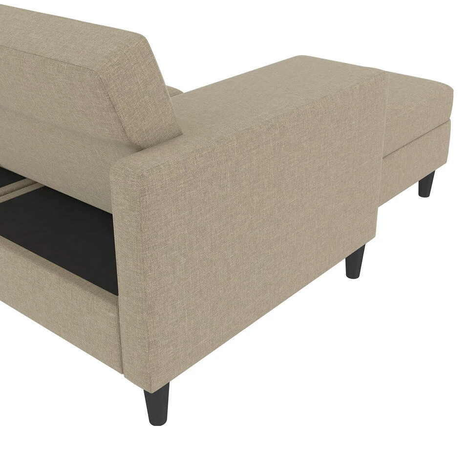 Hartford - 3-zits Hoekslaapbank In Cappuchino Stof 13 Hartford - 3-zits Hoekslaapbank In Cappuchino Stof - Afbeelding 11