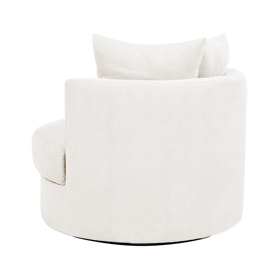 DALBY - Fauteuil - Lichtbeige - Stof 7 DALBY - Fauteuil - Lichtbeige - Stof - Afbeelding 5